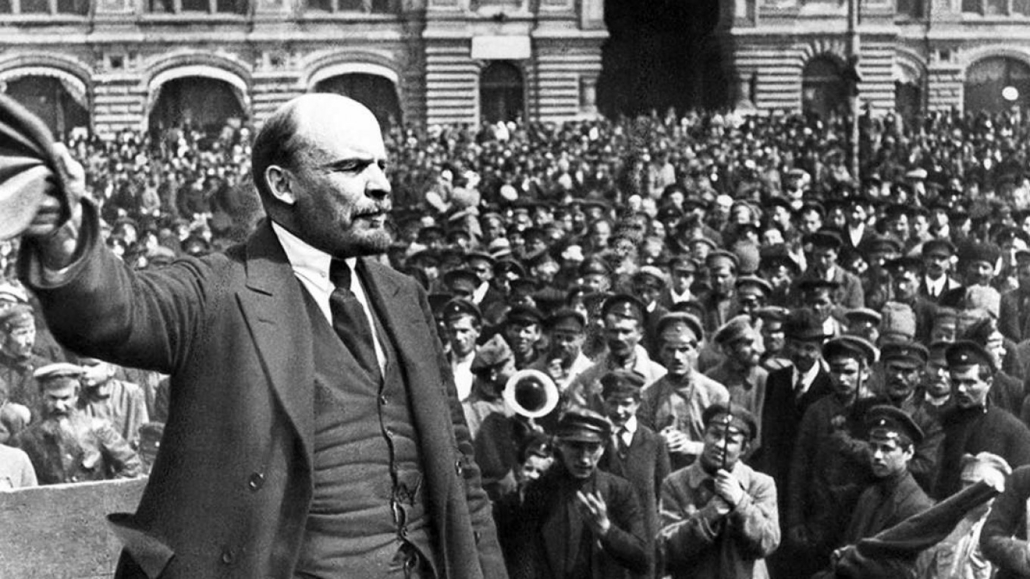 Hot on the heels of the February Revolution's success, V.I. Lenin arrives at St. Petersburg's Finland Station on April 16, 1917.