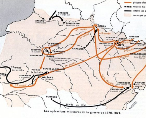 Franco-Prussian War operations map