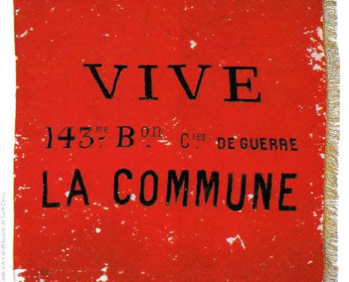Red flag of the Paris Commune